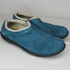 Keen Blue Suede Leather BAILEY Slip On Slipper Clog Women's 9.5